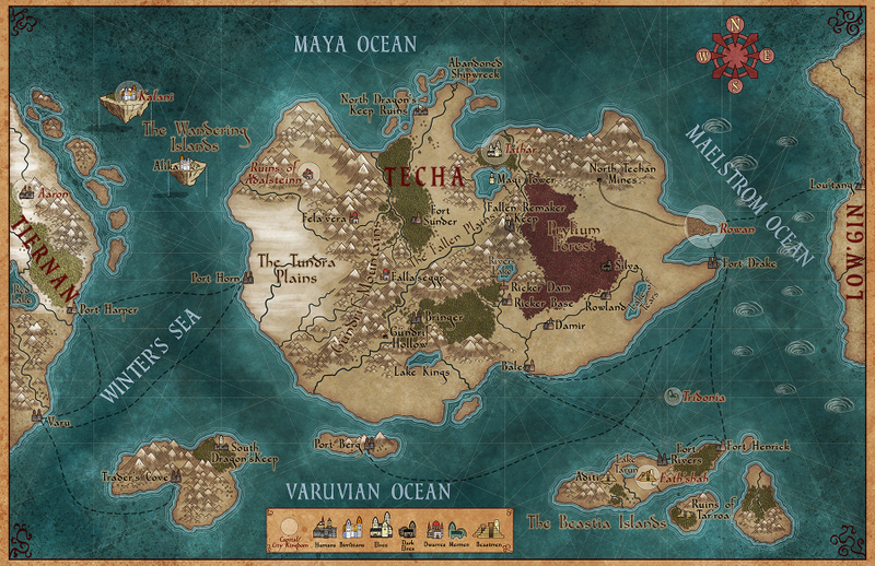 Illustration for article titled Beautiful Maps Of Fake Places